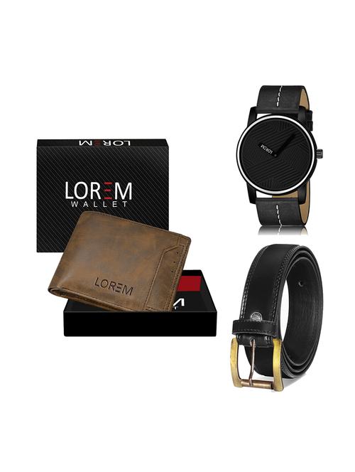belt, wallet & watch combo - 19447788 - Very Small Image - 1
