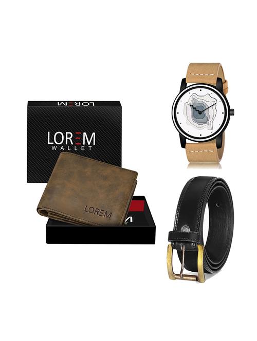 belt, wallet & watch gift combo - 19447834 - Very Small Image - 1