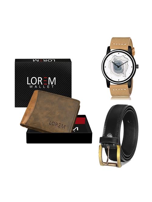 belt, wallet & watch gift combo - 19447835 - Very Small Image - 1
