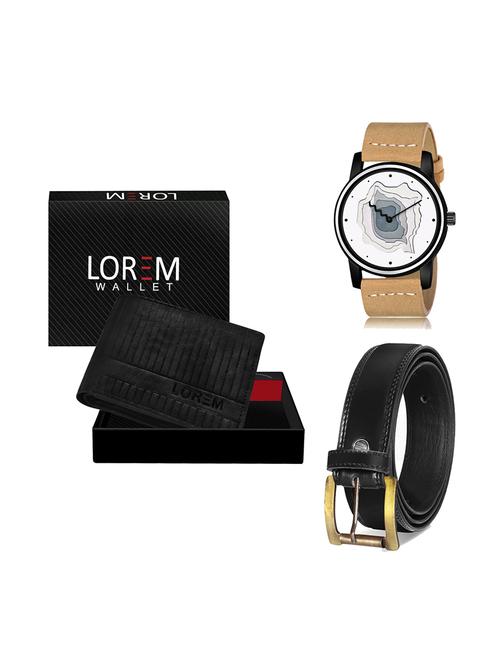 belt, wallet & watch gift combo - 19447840 - Very Small Image - 1