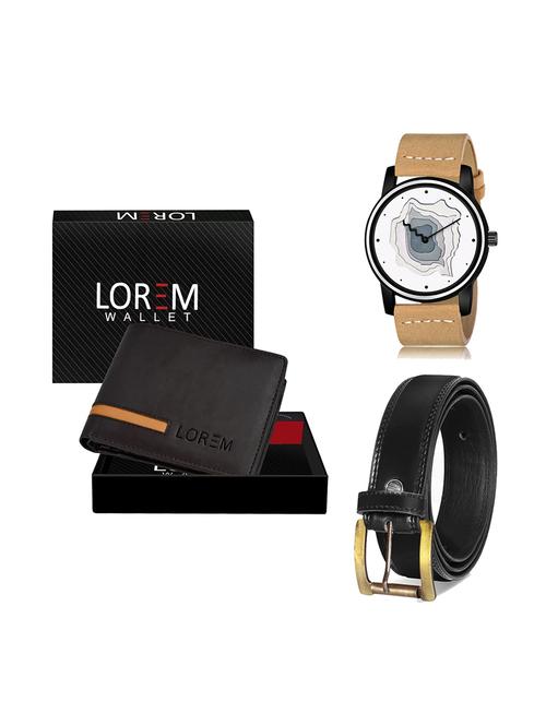 belt, wallet & watch gift combo - 19447852 - Very Small Image - 1