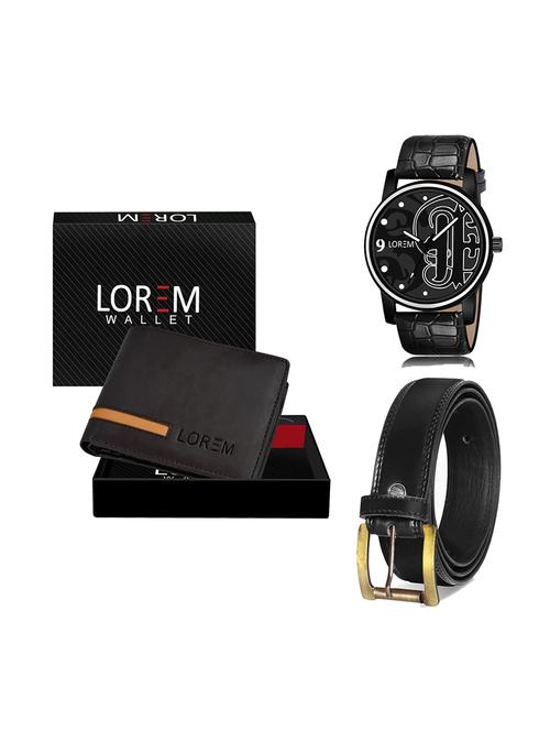 belt, wallet & watch gift combo - 19447942 - Very Small Image - 1