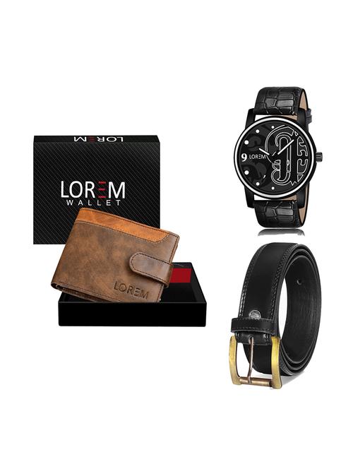 belt, wallet & watch gift combo - 19447943 - Very Small Image - 1