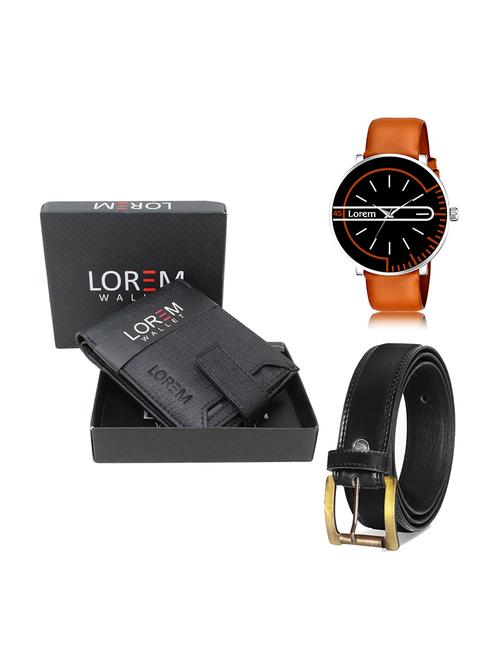 belt, wallet & watch gift combo - 19447952 - Very Small Image - 1