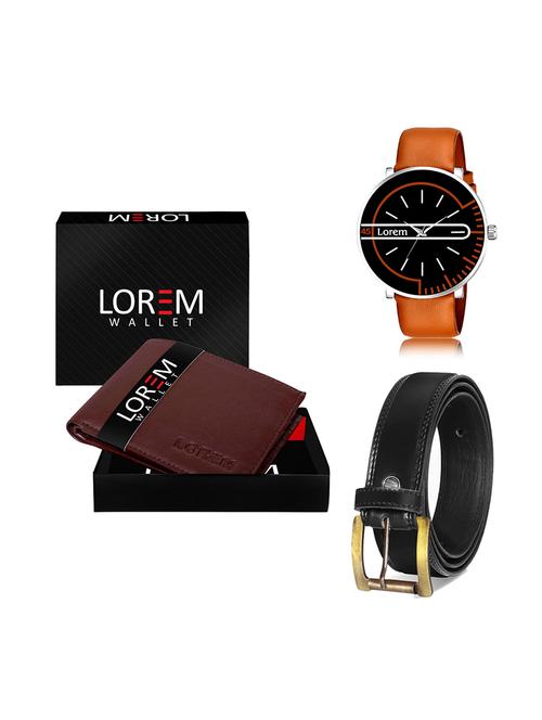 belt, wallet & watch gift combo - 19447958 - Very Small Image - 1