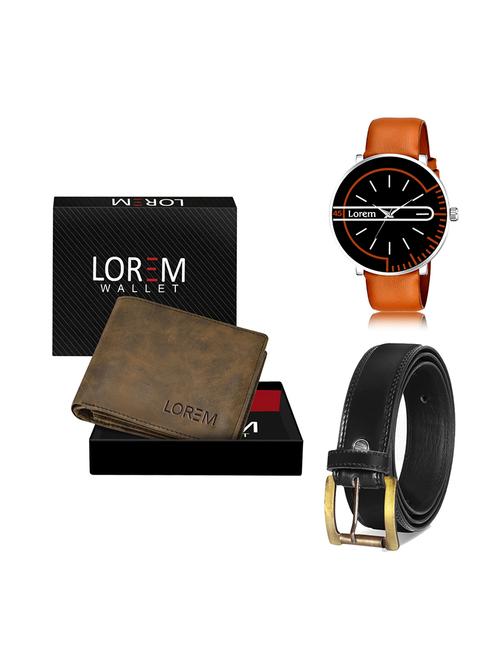 belt, wallet & watch gift combo - 19447969 - Very Small Image - 1