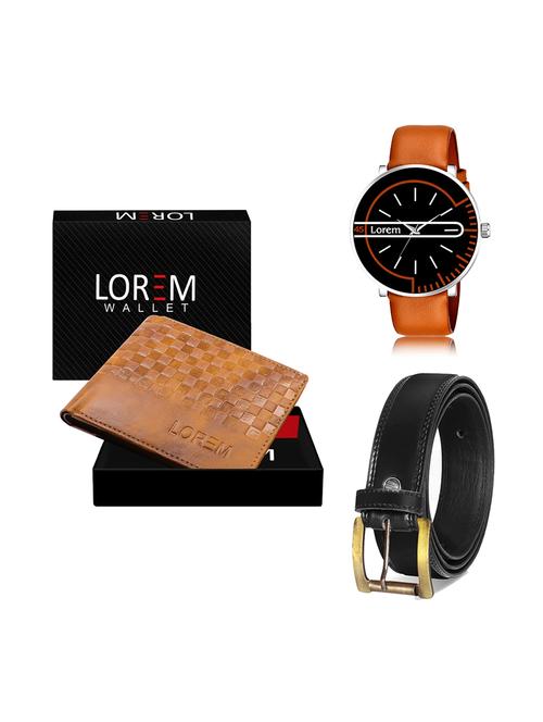 belt, wallet & watch gift combo - 19447981 - Very Small Image - 1