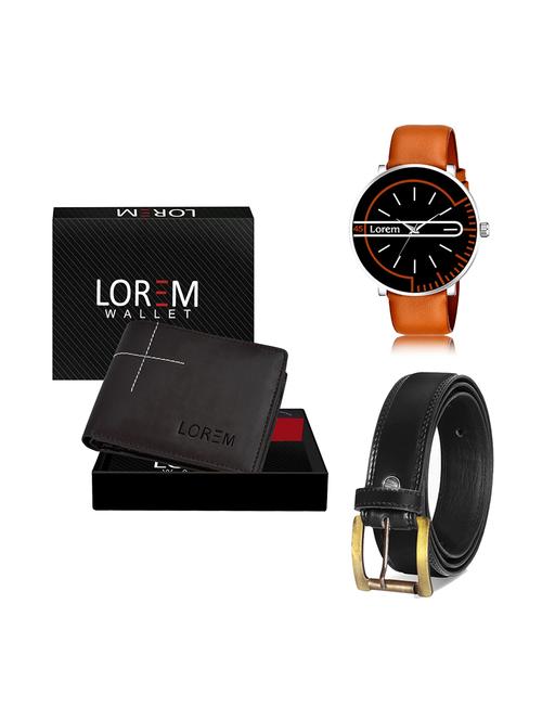 belt, wallet & watch gift combo - 19447985 - Very Small Image - 1