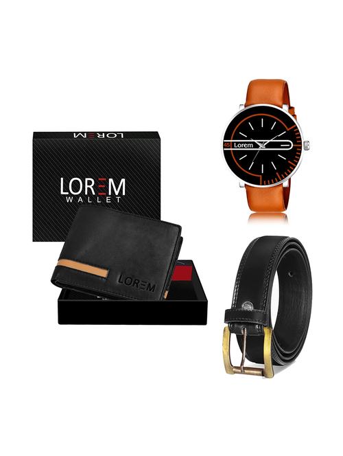 belt, wallet & watch gift combo - 19447986 - Very Small Image - 1