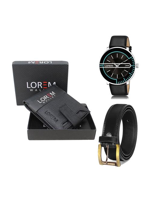 belt, wallet & watch gift combo - 19447997 - Very Small Image - 1