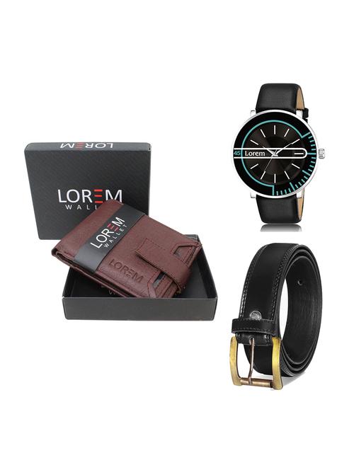 belt, wallet & watch gift combo - 19447998 - Very Small Image - 1