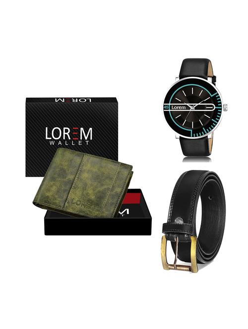 belt, wallet & watch gift combo - 19448007 - Very Small Image - 1