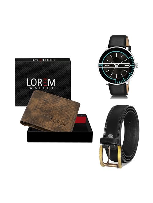 belt, wallet & watch gift combo - 19448017 - Very Small Image - 1