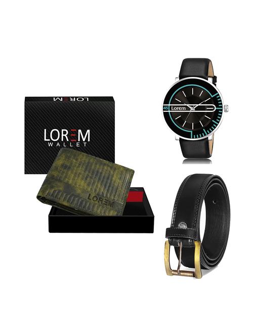 belt, wallet & watch gift combo - 19448019 - Very Small Image - 1