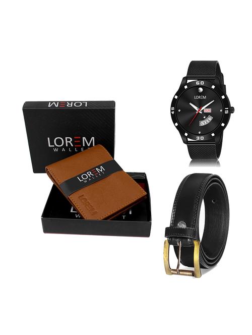 belt, wallet & watch gift combo - 19448037 - Very Small Image - 1