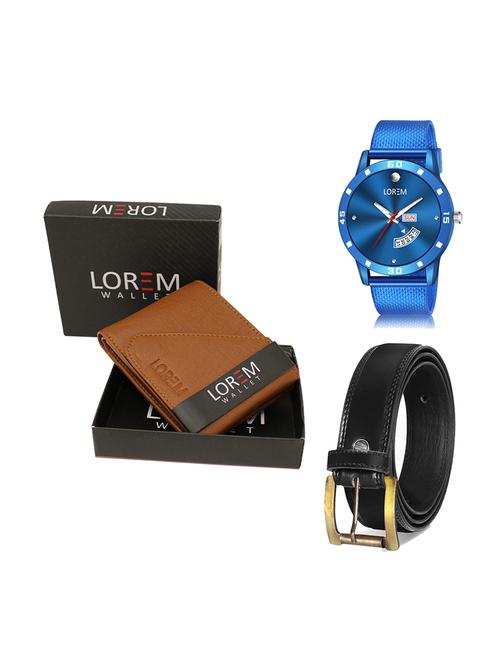 belt, wallet & watch gift combo - 19448081 - Very Small Image - 1