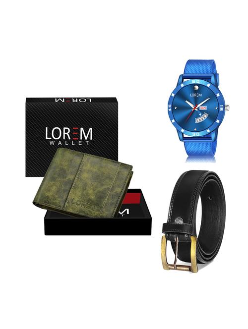 belt, wallet & watch gift combo - 19448097 - Very Small Image - 1