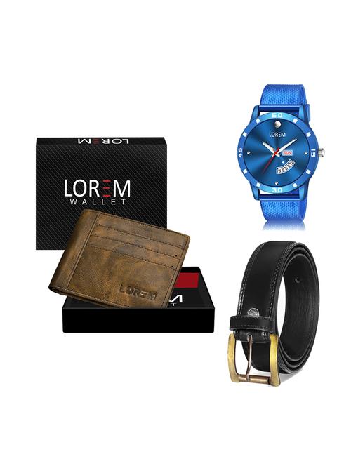 belt, wallet & watch gift combo - 19448098 - Very Small Image - 1