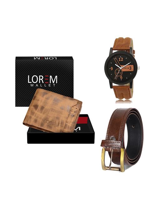 belt, wallet & watch gift combo - 19448145 - Very Small Image - 1