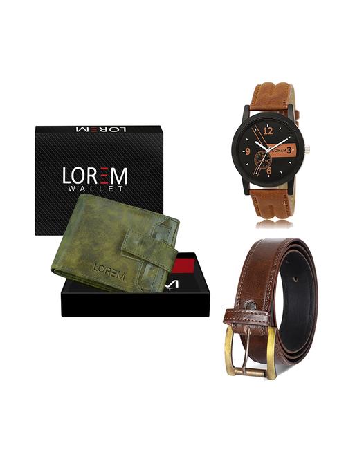 belt, wallet & watch gift combo - 19448146 - Very Small Image - 1