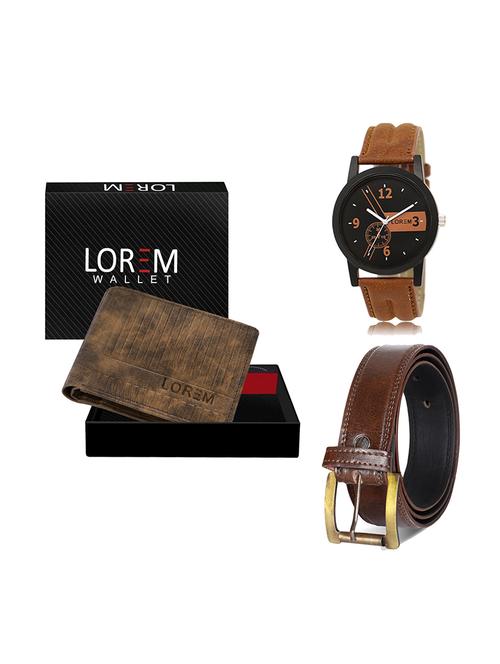 belt, wallet & watch gift combo - 19448152 - Very Small Image - 1