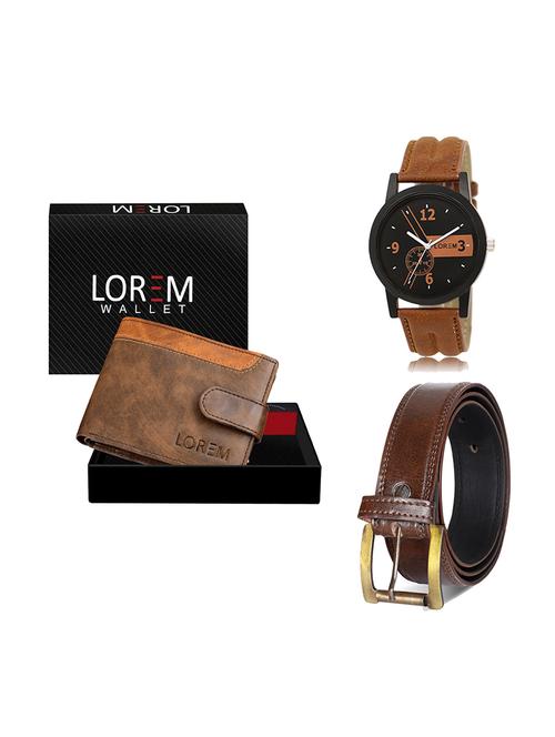 belt, wallet & watch gift combo - 19448168 - Very Small Image - 1