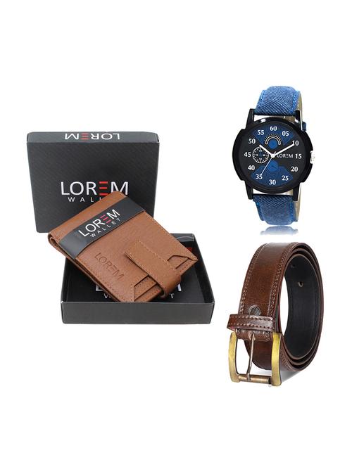 belt, wallet & watch gift combo - 19448179 - Very Small Image - 1