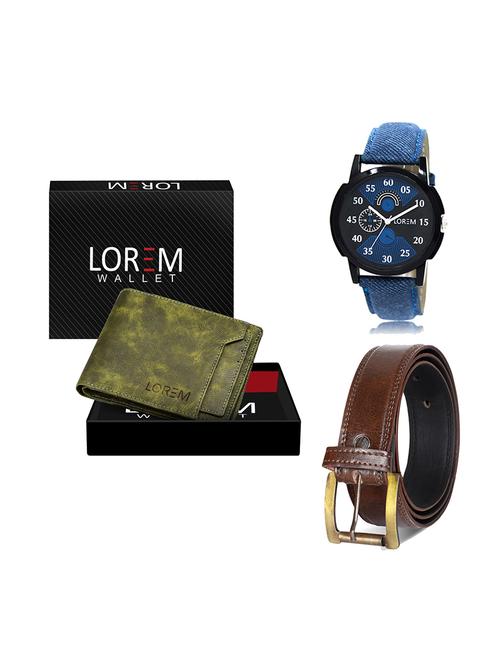 belt, wallet & watch gift combo - 19448185 - Very Small Image - 1