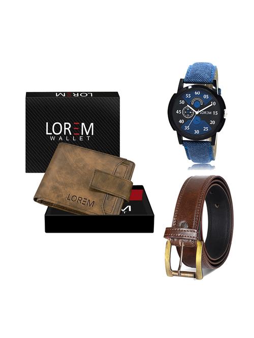 belt, wallet & watch gift combo - 19448192 - Very Small Image - 1