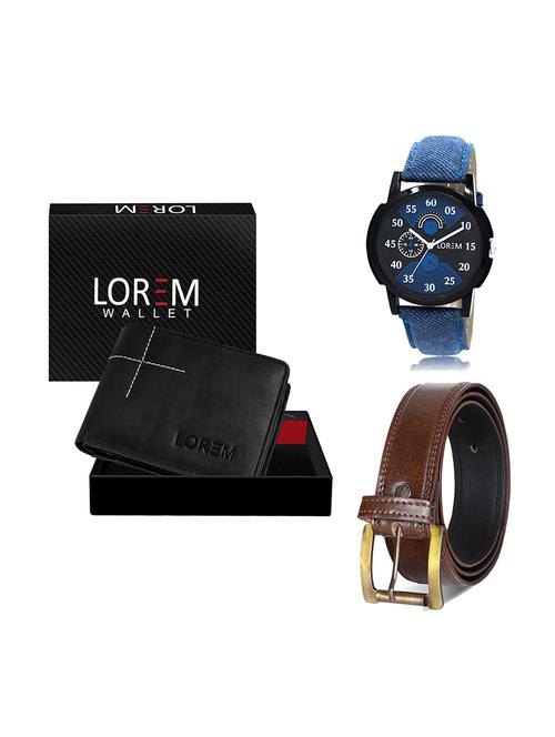 belt, wallet & watch gift combo - 19448209 - Very Small Image - 1