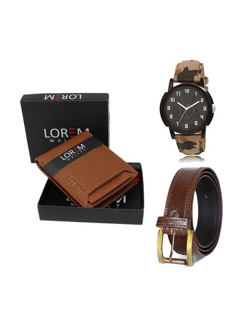 belt, wallet & watch gift combo - 19448218 - Very Small Image - 1
