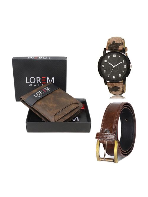 belt, wallet & watch gift combo - 19448219 - Very Small Image - 1
