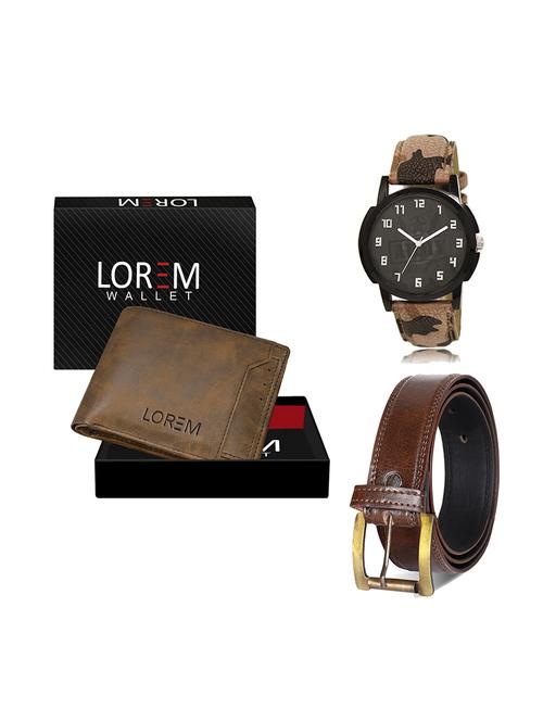 belt, wallet & watch gift combo - 19448238 - Very Small Image - 1