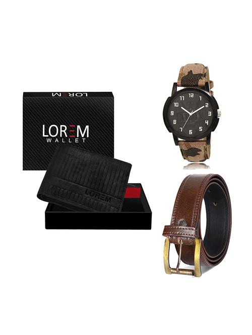 belt, wallet & watch gift combo - 19448245 - Very Small Image - 1