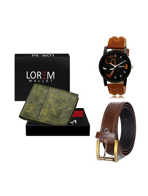 belt, wallet & watch gift combo - 19448277 - Very Small Image - 1