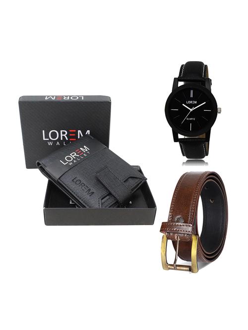 belt, wallet & watch gift combo - 19448312 - Very Small Image - 1