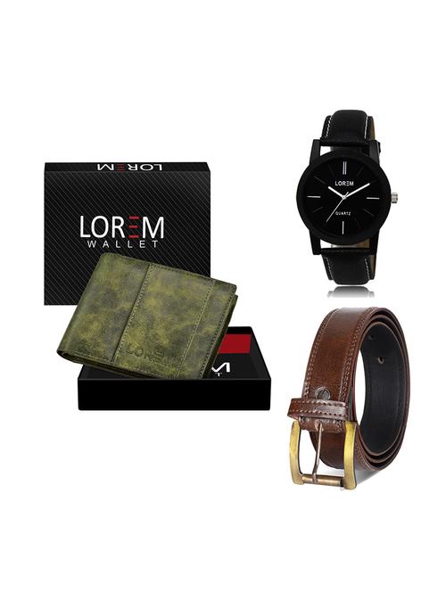 belt, wallet & watch gift combo - 19448322 - Very Small Image - 1