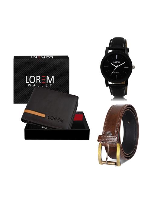 belt, wallet & watch gift combo - 19448347 - Very Small Image - 1
