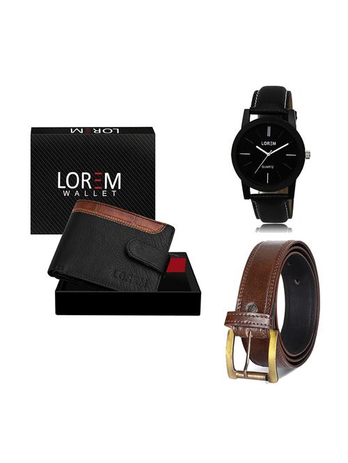 belt, wallet & watch gift combo - 19448349 - Very Small Image - 1