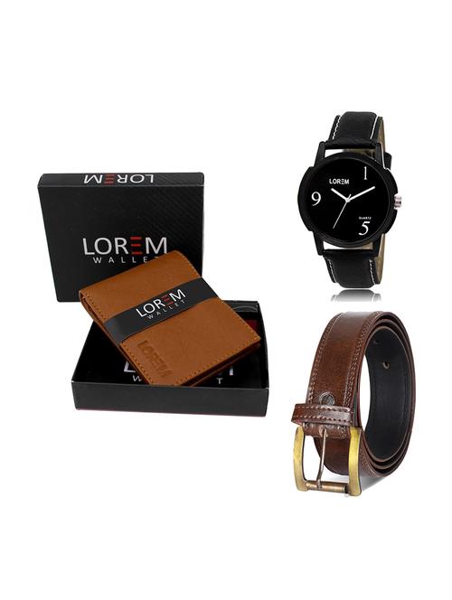 belt, wallet & watch gift combo - 19448352 - Very Small Image - 1