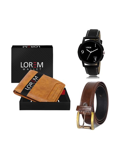belt, wallet & watch gift combo - 19448355 - Very Small Image - 1