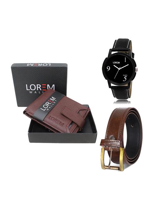 belt, wallet & watch gift combo - 19448358 - Very Small Image - 1