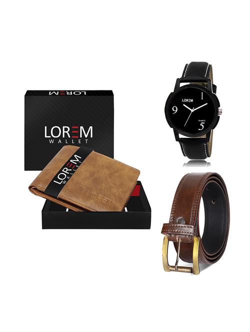belt, wallet & watch gift combo - 19448362 - Very Small Image - 1