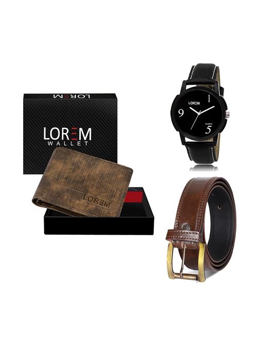 belt, wallet & watch gift combo - 19448377 - Very Small Image - 1