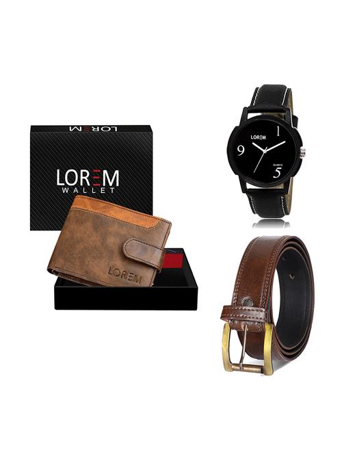 belt, wallet & watch gift combo - 19448393 - Very Small Image - 1