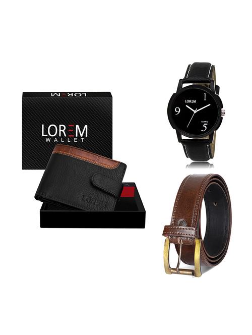 belt, wallet & watch gift combo - 19448394 - Very Small Image - 1