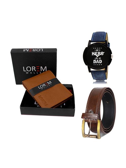 belt, wallet & watch gift combo - 19448397 - Very Small Image - 1
