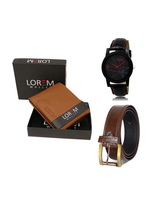 belt, wallet & watch gift combo - 19448441 - Very Small Image - 1