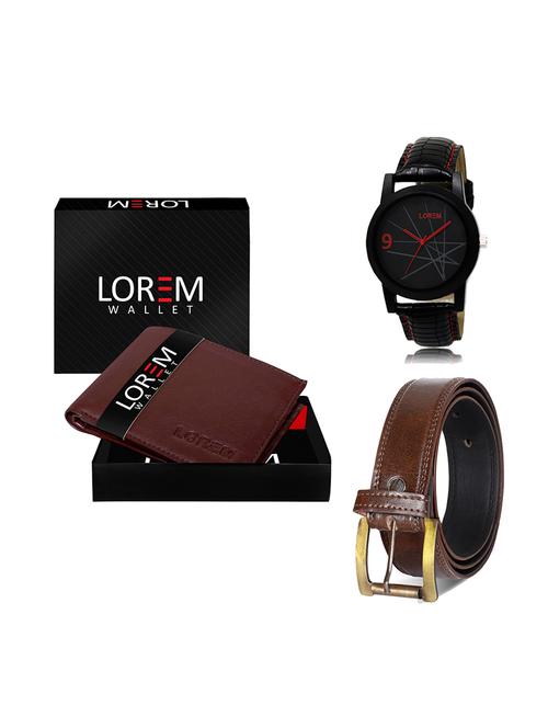 belt, wallet & watch gift combo - 19448453 - Very Small Image - 1