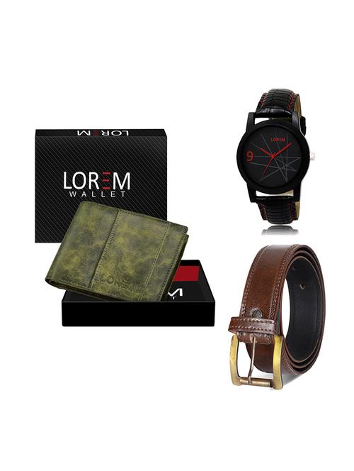 belt, wallet & watch gift combo - 19448457 - Very Small Image - 1